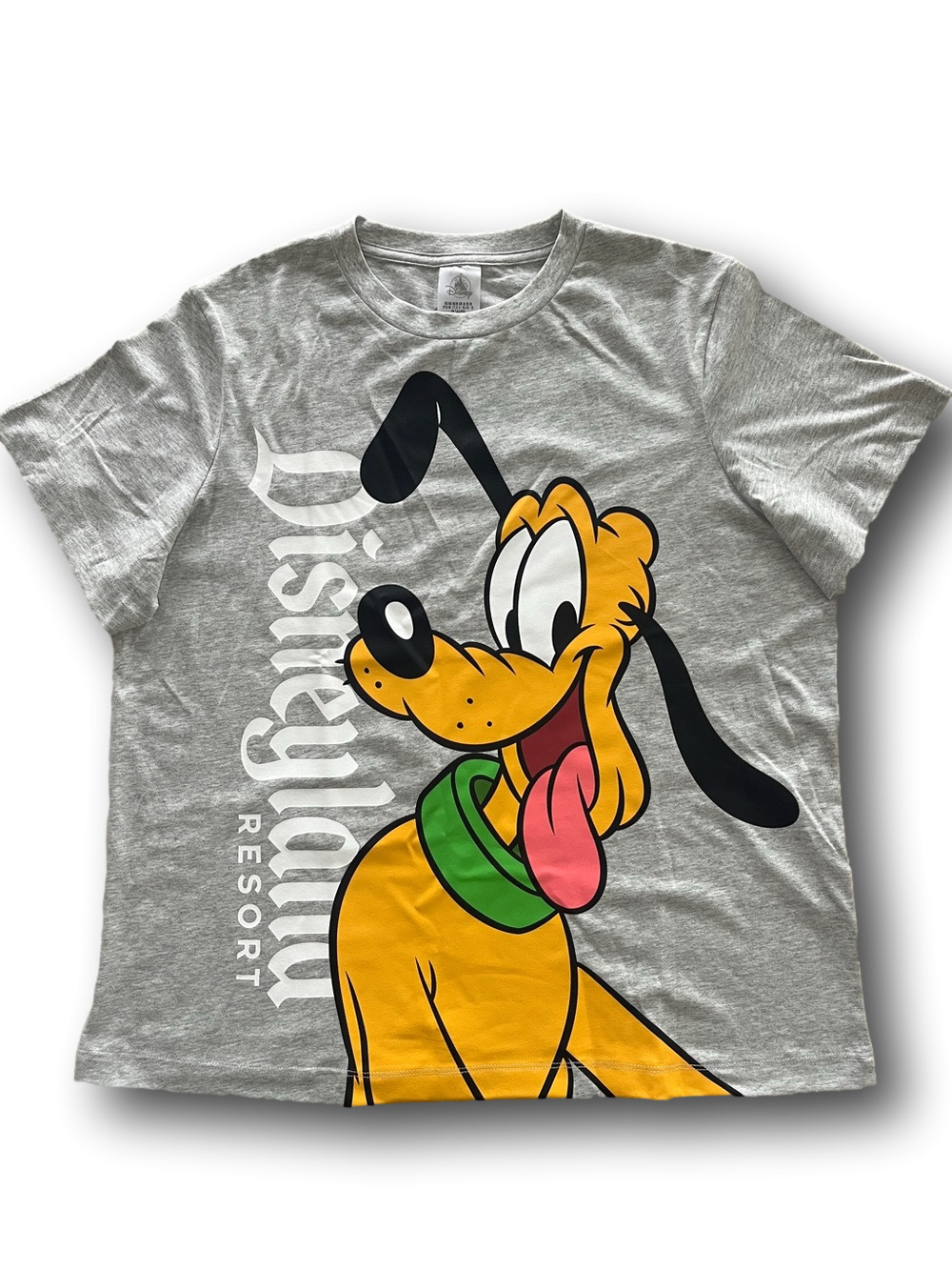 Disneyland Resort Gray Pluto Graphic Dog T-Shirt - 2 sided